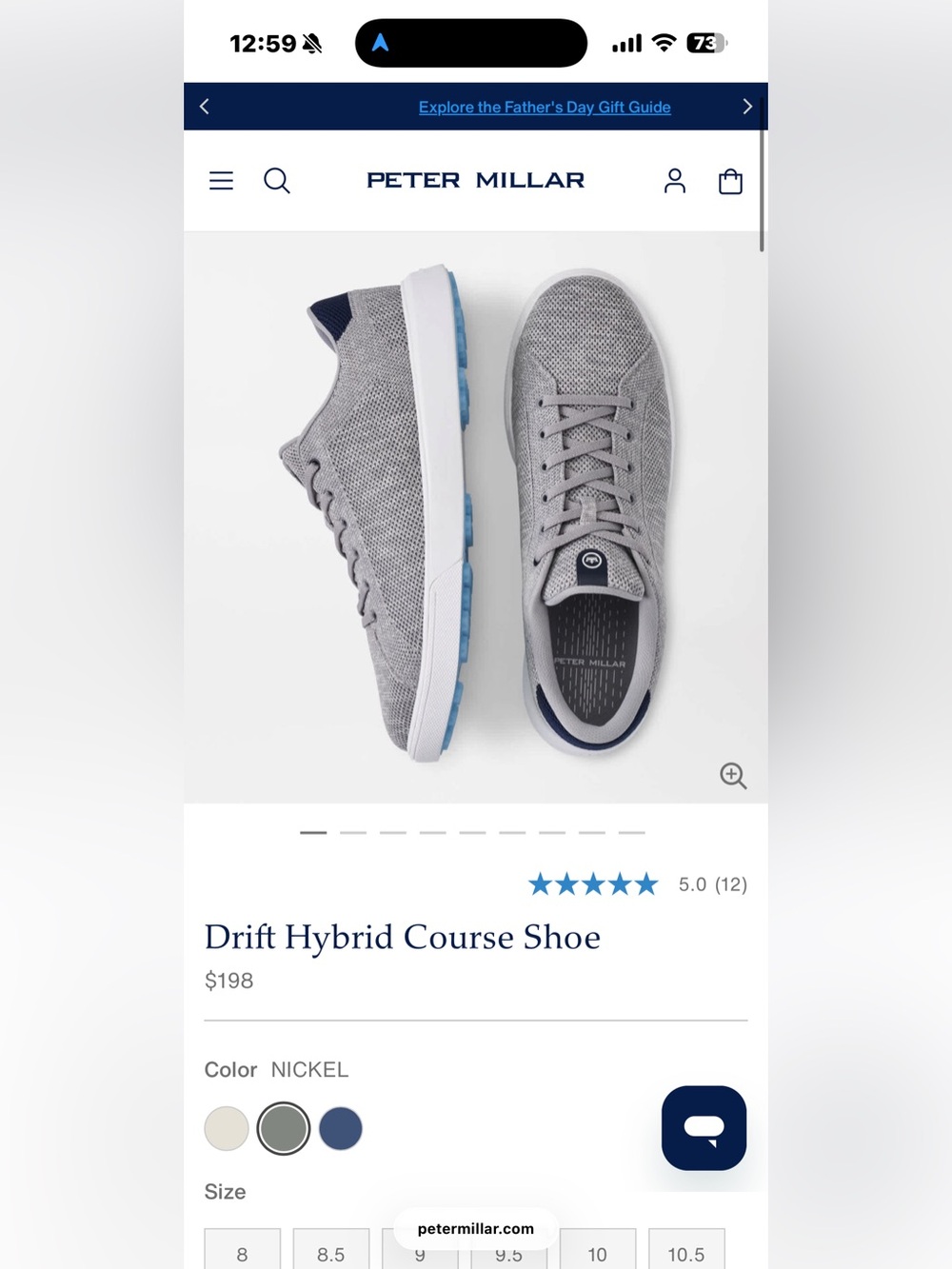 Peter Millar Drift Hybrid Golf Shoe